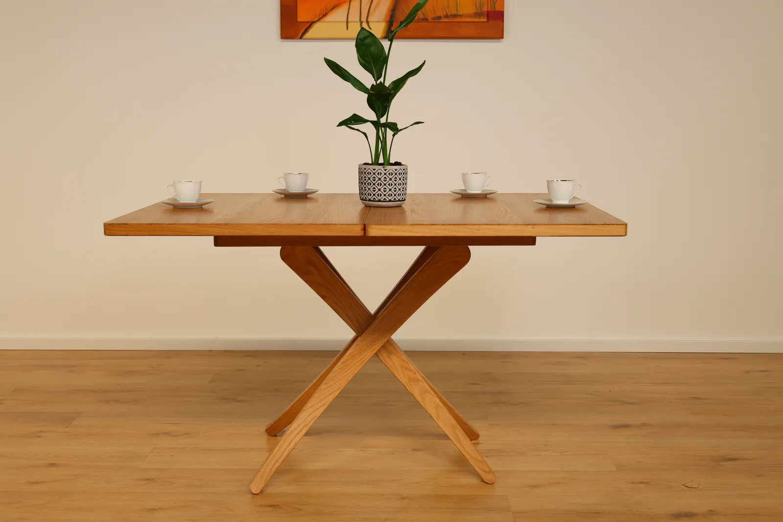 The Transform European Oak Square Extendable Table – product view 8